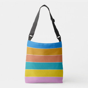 Tropical Striped Colours of Bonaire Crossbody Bag