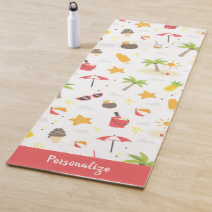 Tropical Summer Beach Zen Yoga Personalised Yoga Mat