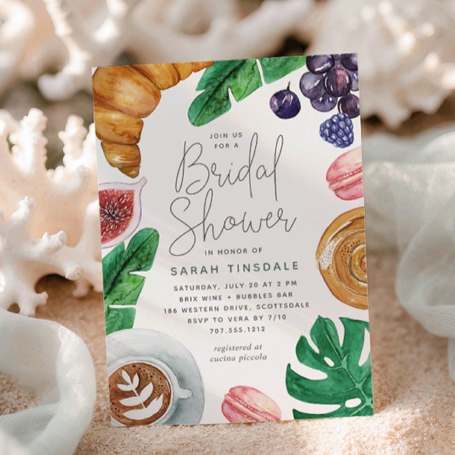 Tropical Summer Bridal Shower Brunch Invitation (Creator Uploaded)
