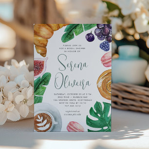 Tropical Summer Bridal Shower Brunch Invitation