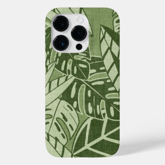 Tropical Summer Foliage Texture - Moss Green Case-Mate iPhone 14 Pro Case