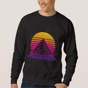 Tropical Summer Fruit 80s Retro Synthwave Sunset W Sweatshirt