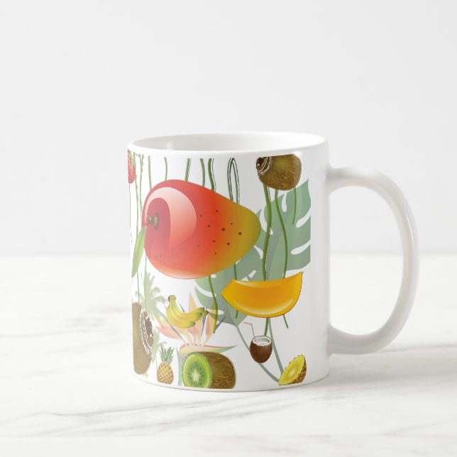Tropical Summer Fruit Coffee Mug (Right)
