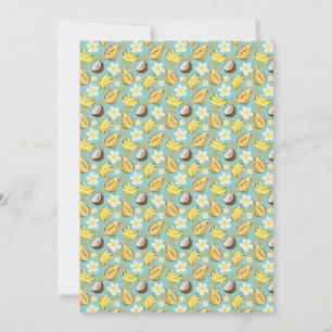 Tropical Summer Fruit Pattern Holiday Card
