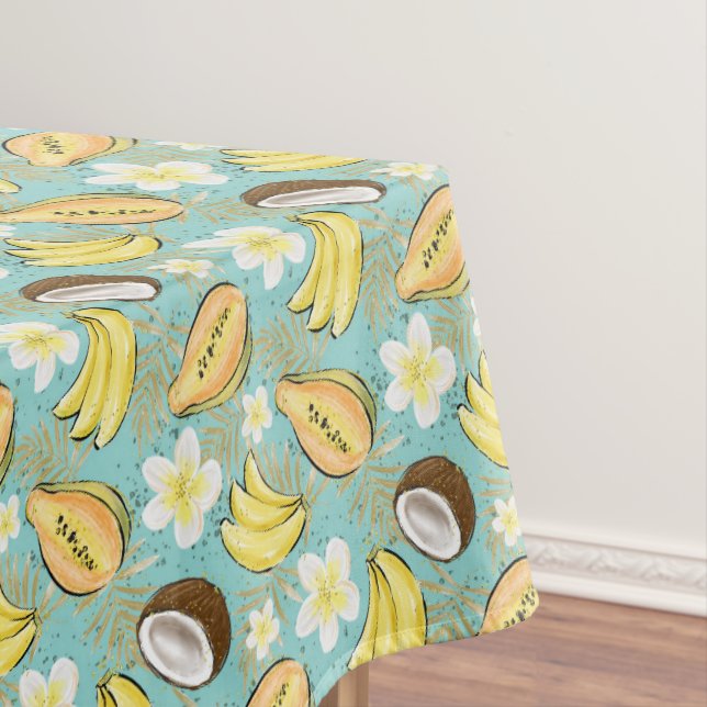 Tropical Summer Fruit Pattern Tablecloth (In Situ)