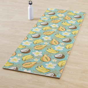 Tropical Summer Fruit Pattern Yoga Mat