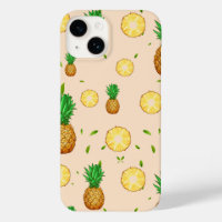 TROPICAL SUMMER FRUIT pineapple Slice pattern