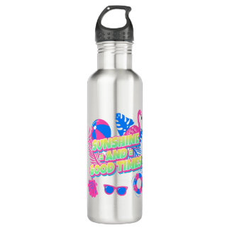 Tropical Summer Fun Vibes 710 Ml Water Bottle