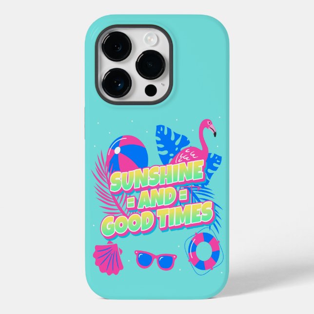 Tropical Summer Fun Vibes Case-Mate iPhone Case (Back)