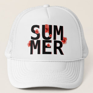 Tropical Summer Hibiscus Trucker Hat