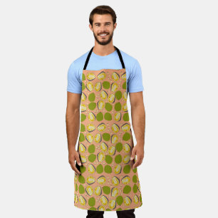 Tropical Summer Jackfruit Pattern - Exotic Fruit Apron