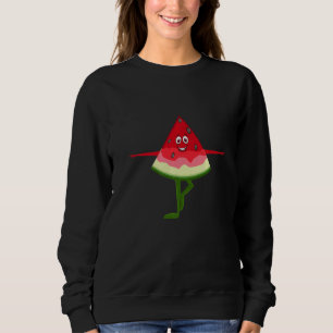 Tropical Summer Juicy Watermelon Yoga Instructor Sweatshirt