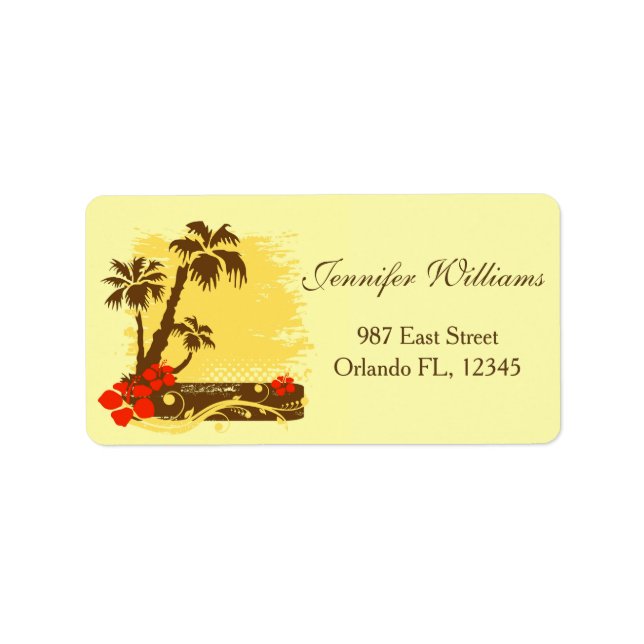 Tropical summer label (Front)