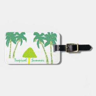 Tropical Summer Luggage Tag