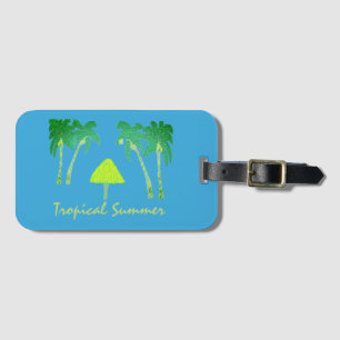 Tropical Summer Luggage Tag