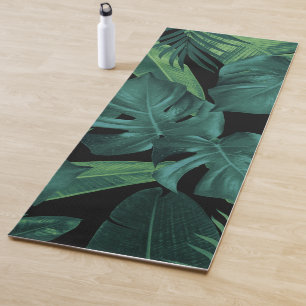 Tropical Summer Night Jungle Leaves Dream #1 Yoga Mat