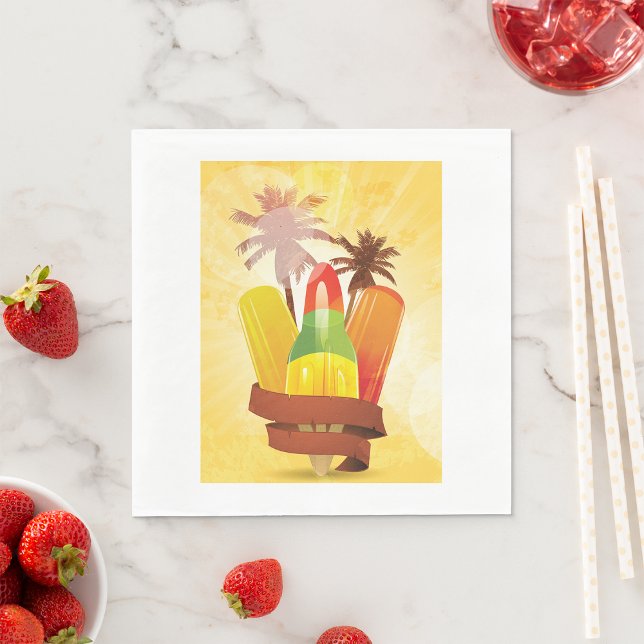Tropical Summer Paper Napkins (Creator Uploaded)