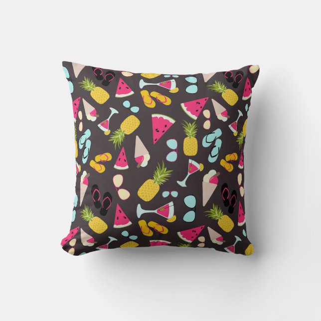 Tropical Summer pattern Cushion (Front)