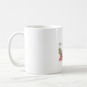 Tropical summer pattern with flowers and leaves  m coffee mug