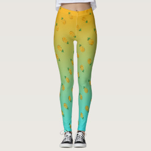 Tropical Summer Pineapple Leggings
