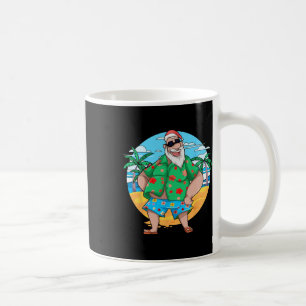 Tropical Summer Santa Claus Palm Trees Christmas I Coffee Mug