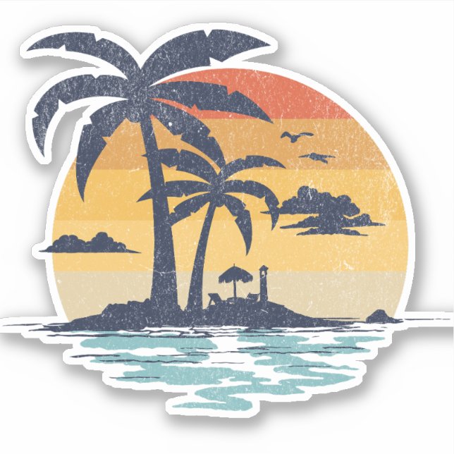 Tropical summer scene (Front)