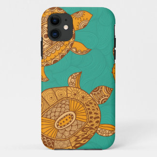 Tropical Summer Sea Turtles iPhone 5 5S 11 Case