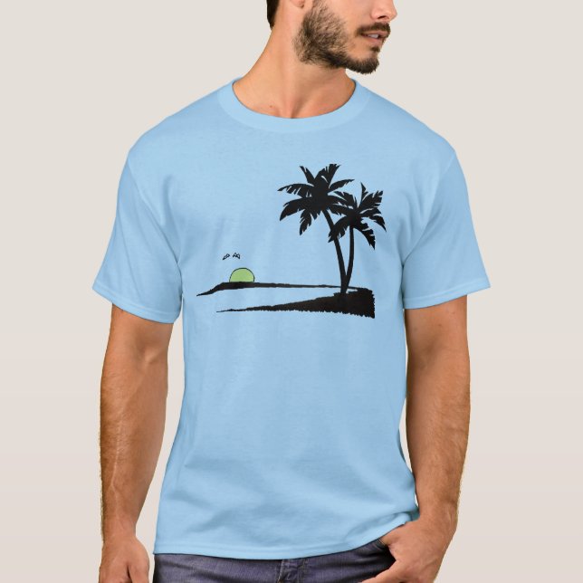 tropical summer sunset T-Shirt (Front)
