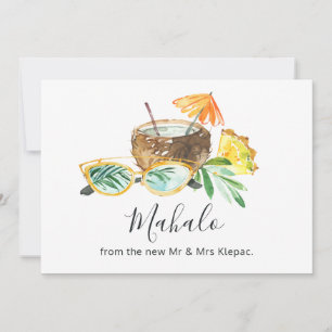 Tropical Summer Thank You Card