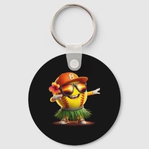 Tropical Summer Vacation Funny Hawaii Softll Ll Ha Key Ring