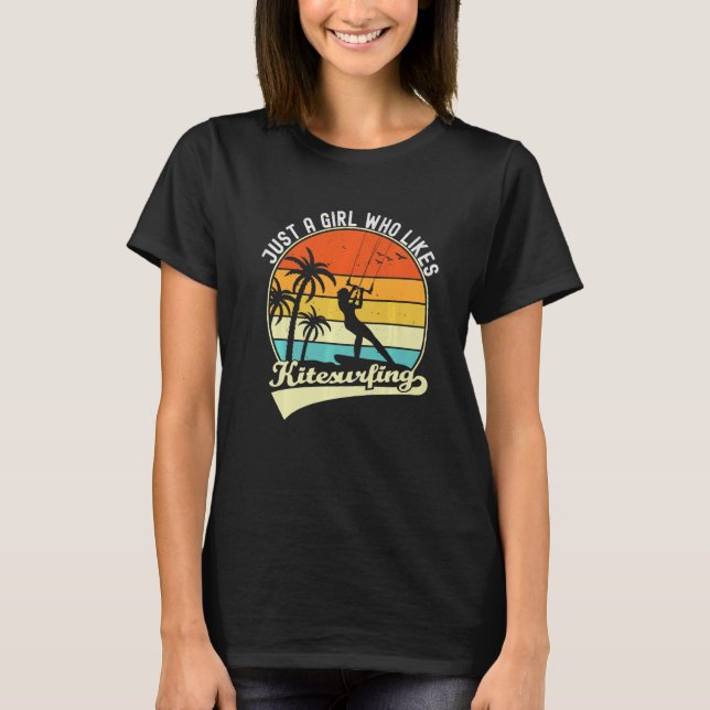 Tropical Summer Vacation Just A Girl Who Likes Kit T-Shirt (Front)