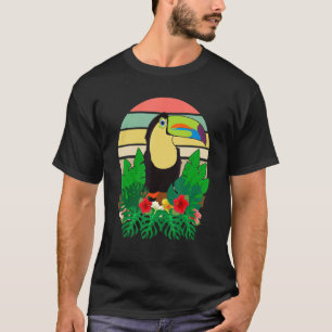 Tropical Summer Vacation Rainforest Animal Retro T T-Shirt