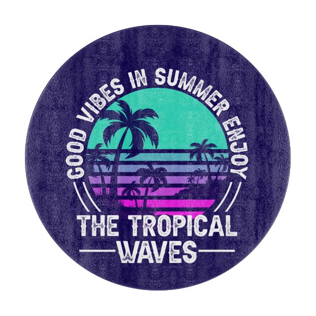 Tropical Summer Vibes-82646 Cutting Board (Front)