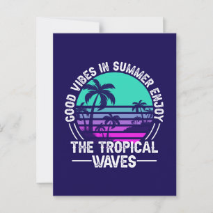 Tropical Summer Vibes-82646 Postcard