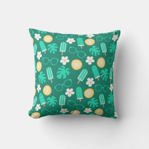Tropical Summer Vibes Pattern Cushion