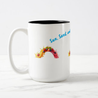 Tropical Summer Vibes T-Shirt Two-Tone Coffee Mug
