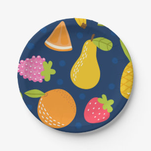  Tropical Summer Waves Beach Party Pattern     Paper Plate