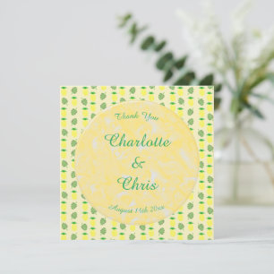 Tropical Summer Wedding Pineapple and Palm Leaves