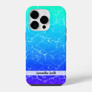 Tropical sun and multicolor Crystal clear water iPhone 14 Pro Case