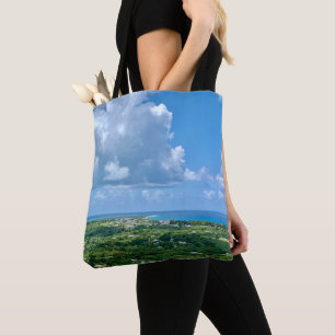 Tropical Sunny Caribbean Islands Destination Tote Bag