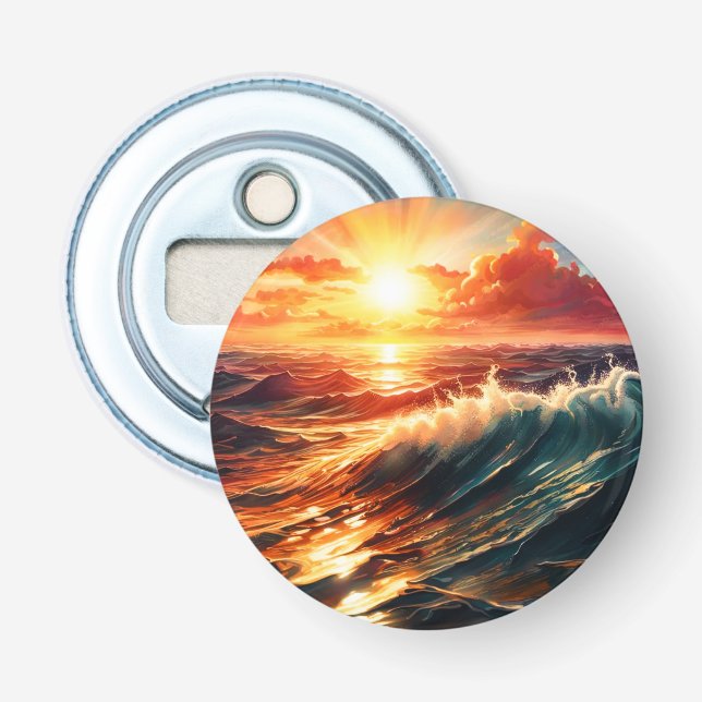 Tropical Sunrise Bottle Opener (Front)
