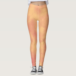 Tropical Sunrise Cloud Effect Leggings