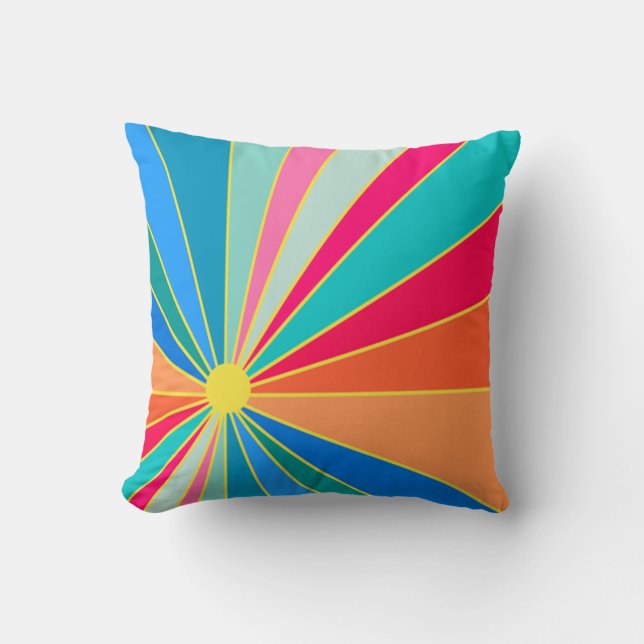 Tropical Sunrise Cushion (Front)