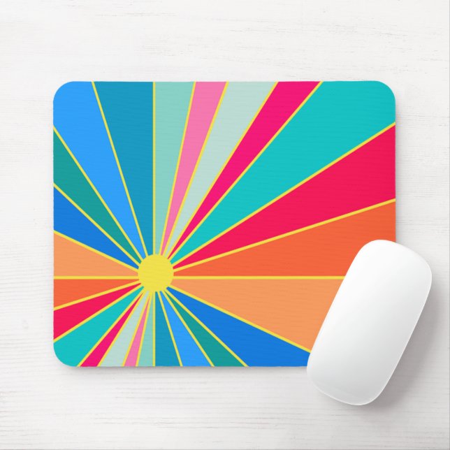 Tropical Sunrise Mouse Pad (With Mouse)