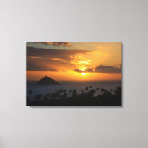Tropical Sunrise on Canvas