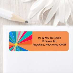 Tropical Sunrise Return Address Label