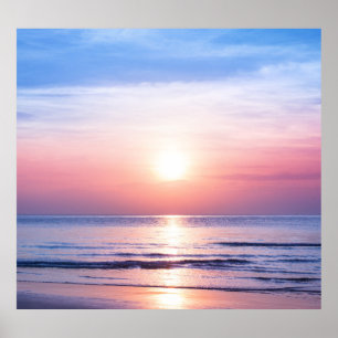 Tropical Sunrise: Sea, Sky, Serenity Poster