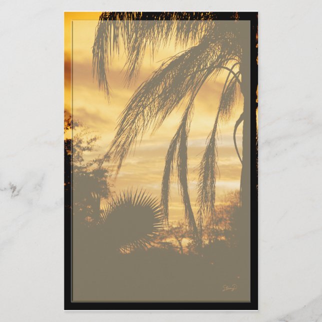 Tropical Sunrise stationary Stationery (Front)
