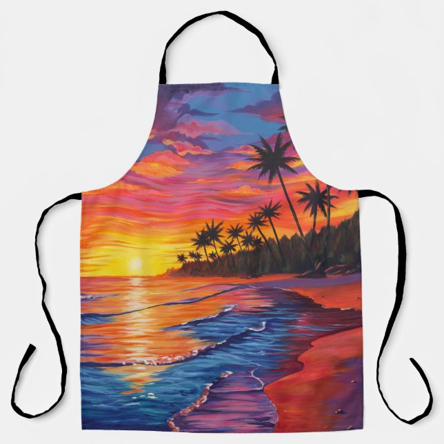 Tropical Sunset Apron (Front)
