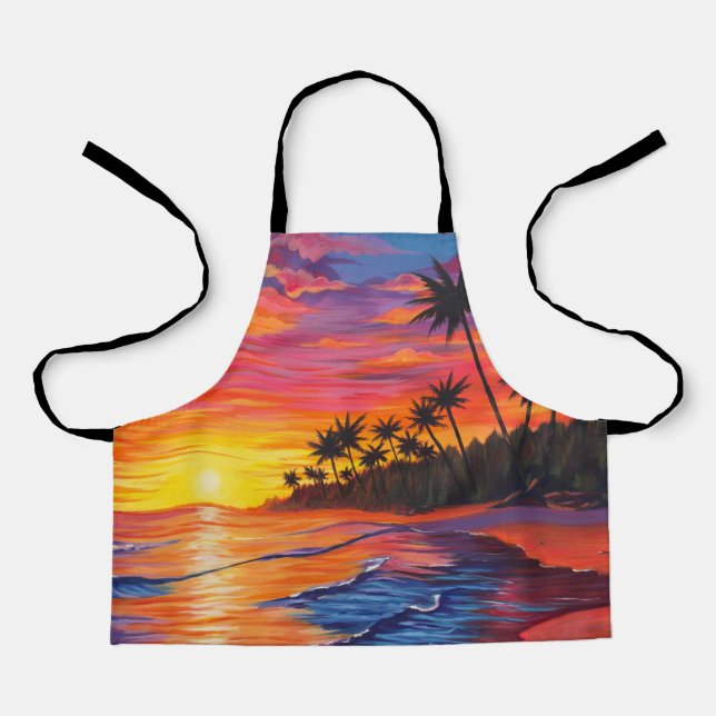 Tropical Sunset Apron (Front)